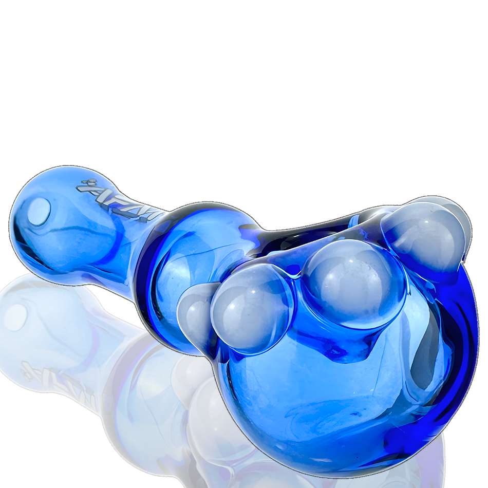 4" AFM Spikey Colored Borosilicate Glass Hand Pipe