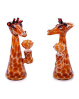 Glass Bubbler - Mrs. Giraffe (6")