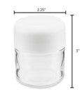 3oz Child Resistant Glass Jar and Cap 160ct Bulk