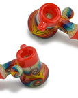 Dichro Wig Wag Glass U.S. Color Hammer Bubbler
