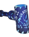 Grateful Dead x Pulsar Ethereal Music Etched Glass Hammer Bubbler - 5"