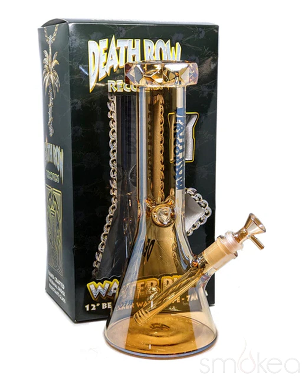 Death Row Records 12" Electro Plated Beaker Bong