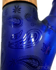 Dogg lbs Wood Grain Frosted Paisley Straight Bong