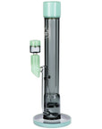 Pulsar Transporter Kicked Straight Tube Glass Water Pipe | 14" | 14mm F