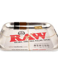 RAW Metallic Silver Rolling Tray