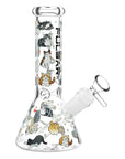 Pulsar Kitten Corral Beaker Glass Water Pipe - 7.75"