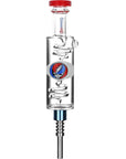 Grateful Dead x Pulsar Steal Your Face Glycerin Glass Dab Straw - 8.5"