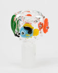 Ink Blue Koi 18" Full Color Beaker Bong x Empire Glassworks Fishbowl Bowl