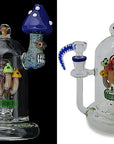Handmade Mushroom Glass Water Pipe