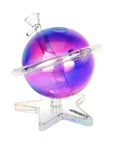 Pulsar Planetary Ring Electroplated Glass Water Pipe - 5.5" / 14mm F