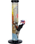 The Grateful Dead x Pulsar Inside Print Straight Tube Glass Water Pipe | 11.25" | 14mm F