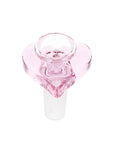 Pulsar Double Kiss Heart Glass Water Pipe - 11" / 14mm F