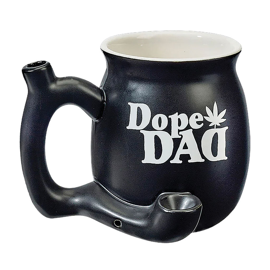 DOPE DAD ON BLACK CHUBBY PREMIUM ROAST &amp; TOAST PIPE MUG