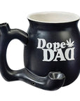 DOPE DAD ON BLACK CHUBBY PREMIUM ROAST & TOAST PIPE MUG