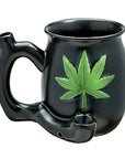 LEAF ON BLACK CHUBBY PREMIUM ROAST & TOAST PIPE MUG