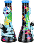 Pulsar Artist Series Glow Beaker Water Pipe | 9.5" | 14mm F