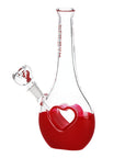 Pulsar Valentines Heart Vase Glass Water Pipe - 8.25" / 14mm F