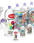 Pulsar Graffiti Series Spray Paint Glass Water Pipe Set / 7.5" / 14mm F