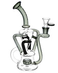 Pulsar 4-Tube Recycler Water Pipe - 9" / 14mm F / Colors Vary