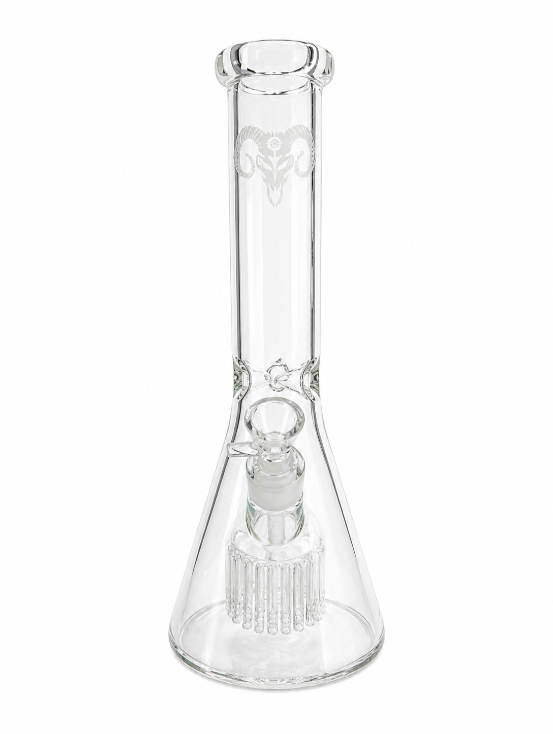 Golden goat beaker with built in percolator
