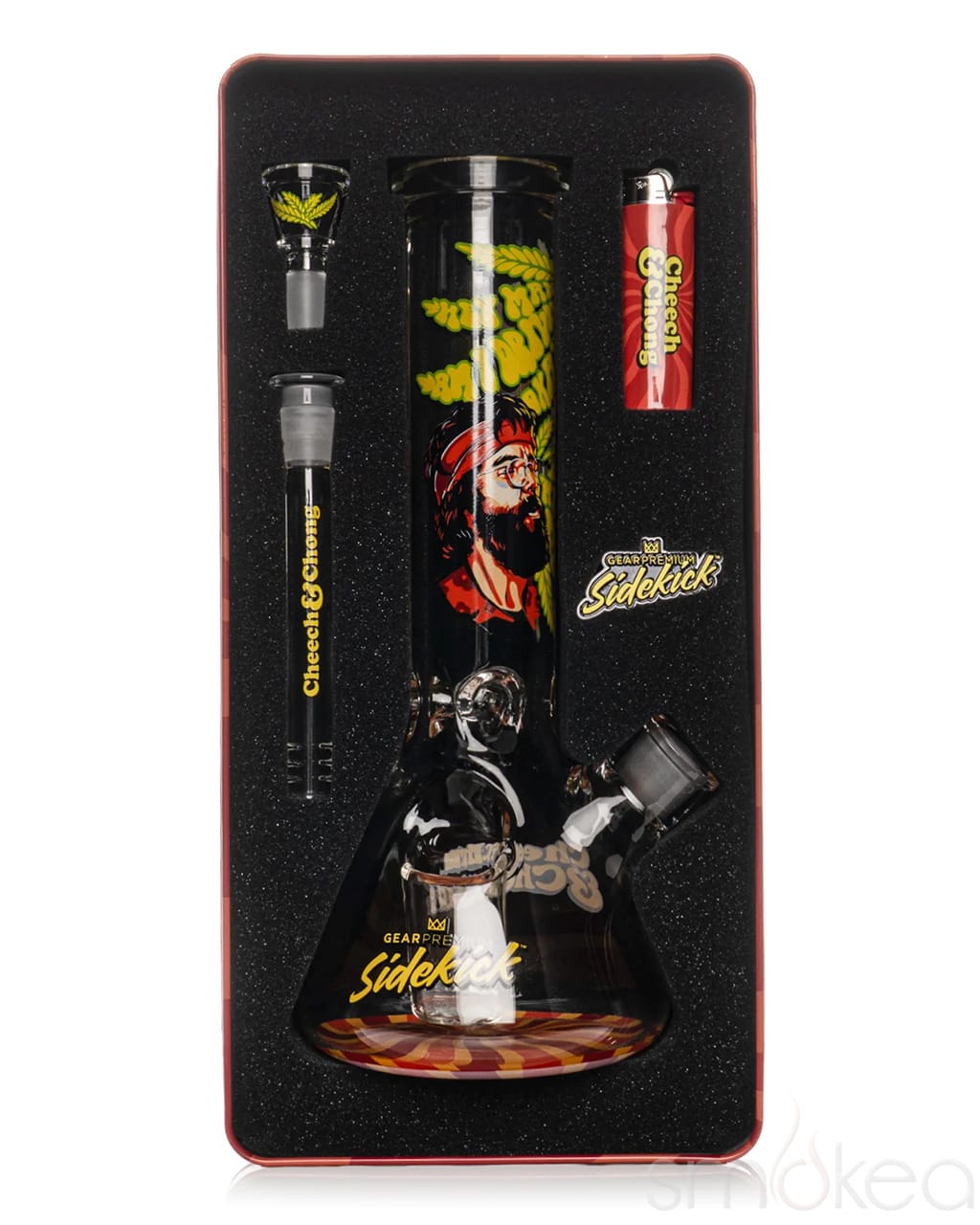 GEAR Premium x Cheech &amp; Chong 12" 7mm Limited Edition Parked Sidekick Bong