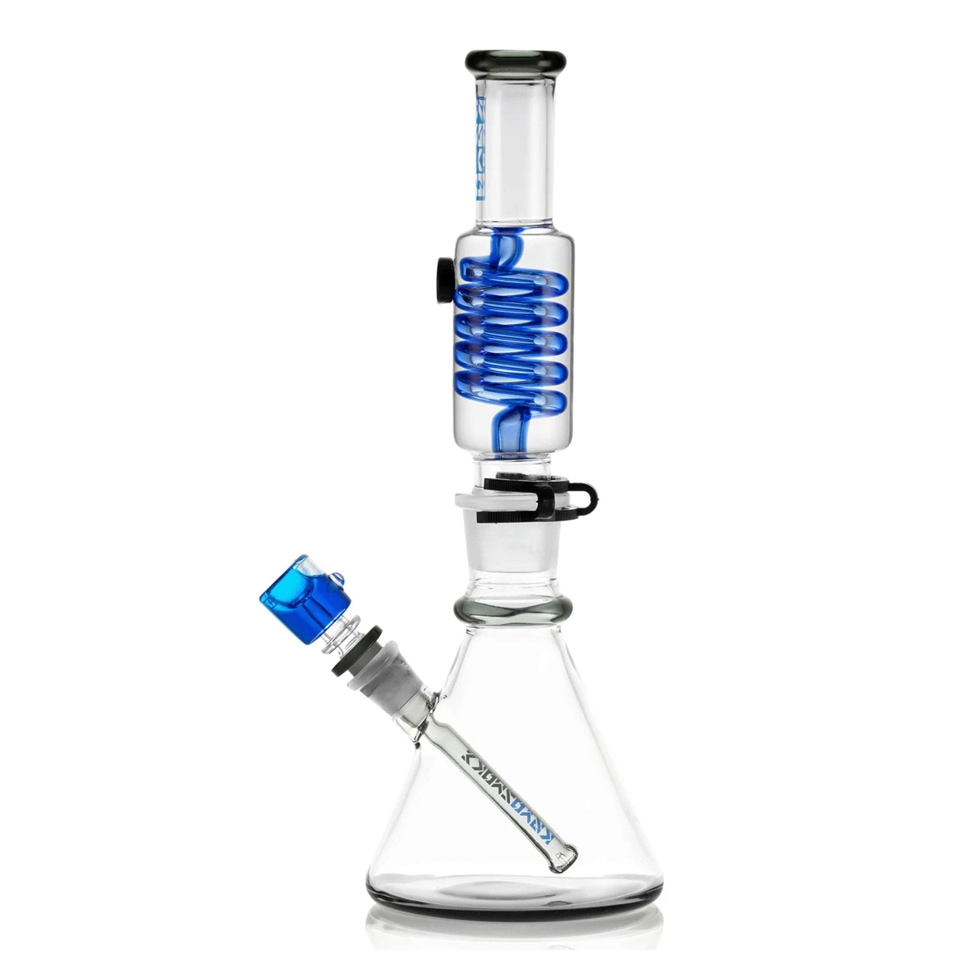 Glycerin Coil Beaker Bong 14″