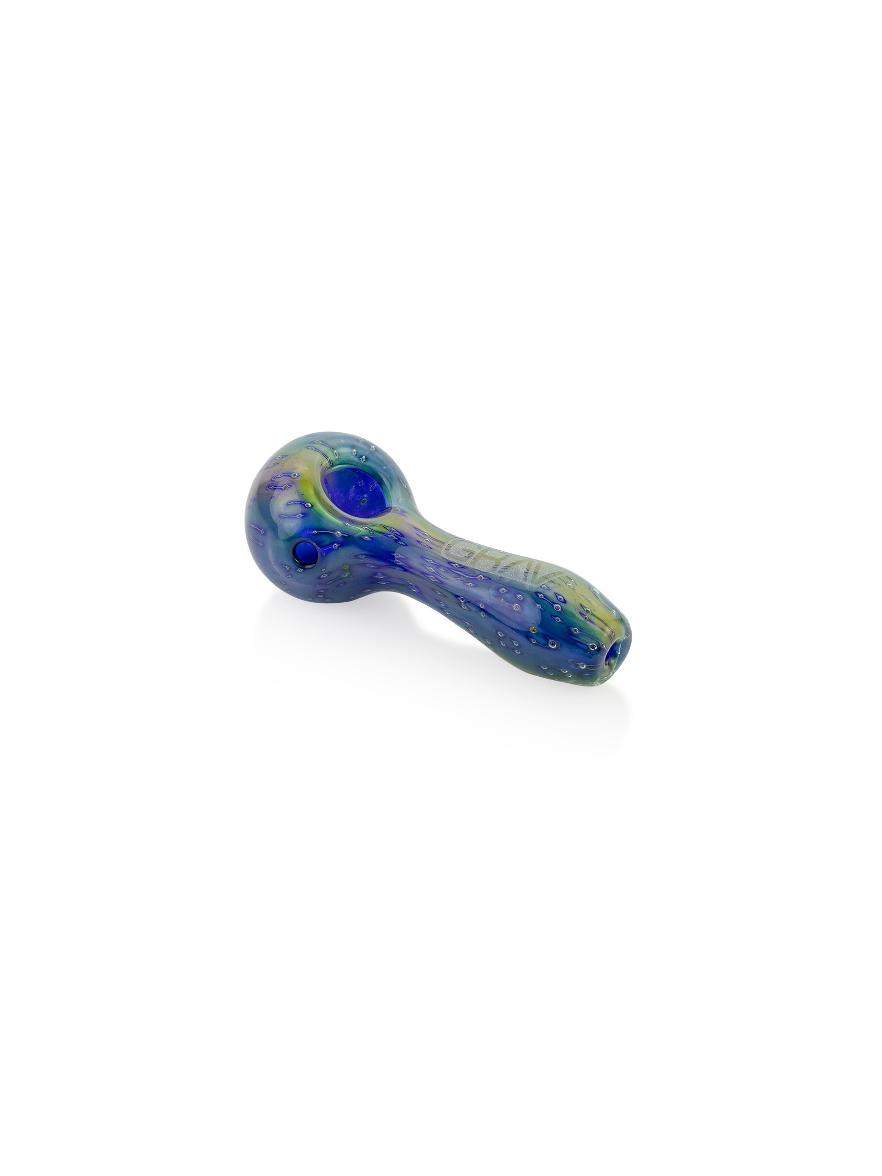 GRAV Bubble Trap Spoon Pipe with Ash Catcher - 4" Borosilicate Glass