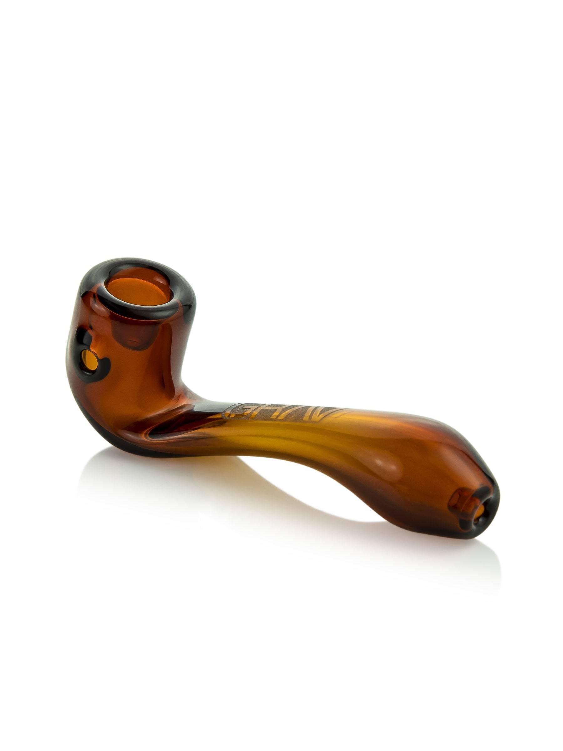 GRAV Mini Sherlock Hand Pipe with Ash Catcher - 4" Compact Glass