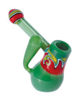 GLASS BUBBLER WITH WIG WAG
