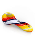 Vibrant  Linework Twist Spoon Pipe