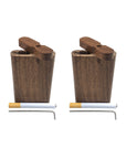 2 Pack - Wood Dugout w/One Hitter & Cleaning Tool