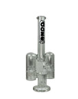 Daze Glass - 14" Rocket Ship Dual Showerhead Perc Glass Water Pipe