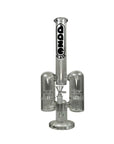Daze Glass - 14" Rocket Ship Dual Showerhead Perc Glass Water Pipe