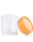 CLEAR GLASS STORAGE JARS