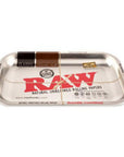 RAW Metallic Silver Rolling Tray