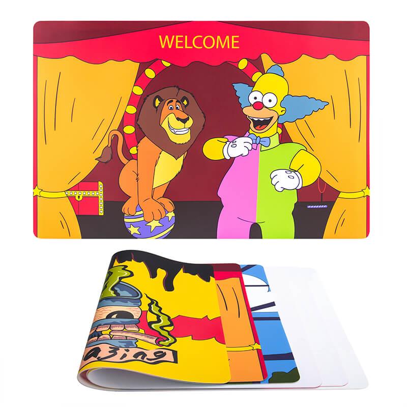 Silicone Dab Mat Lion &amp; Clown
