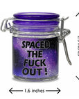 MINI SPACED THE FUCK OUT STORAGE JAR WITH CLAMPING LID