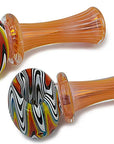 Silver & Gold Fumed Glass Pipe