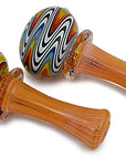 Silver & Gold Fumed Glass Pipe