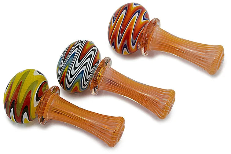Silver &amp; Gold Fumed Glass Pipe