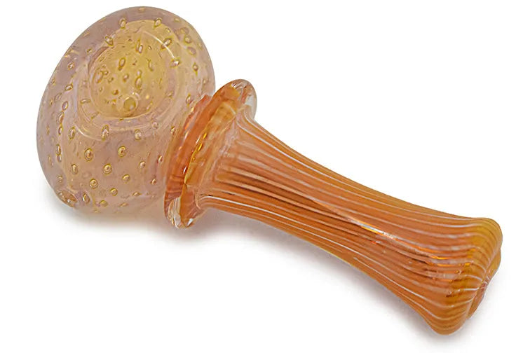 Silver &amp; Gold Fumed Glass Pipe