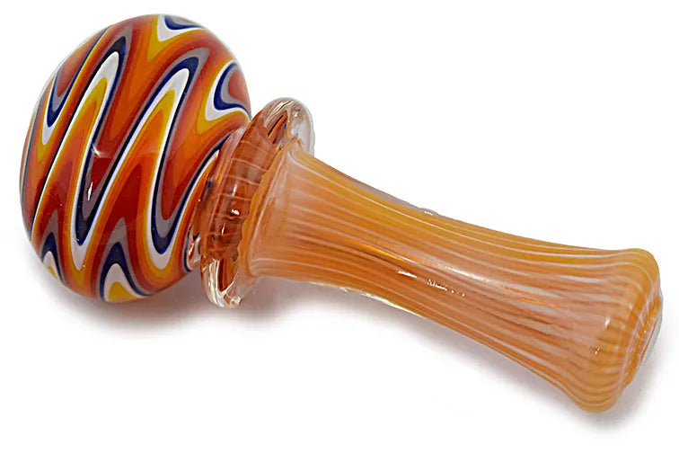 Silver &amp; Gold Fumed Glass Pipe