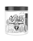 White Rhino Glass Spinner Diamond Carb Cap Clear Display Tube – 15ct