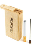 Wooden Dugout With Cleaning Tool