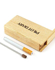 Wooden Dugout With Cleaning Tool