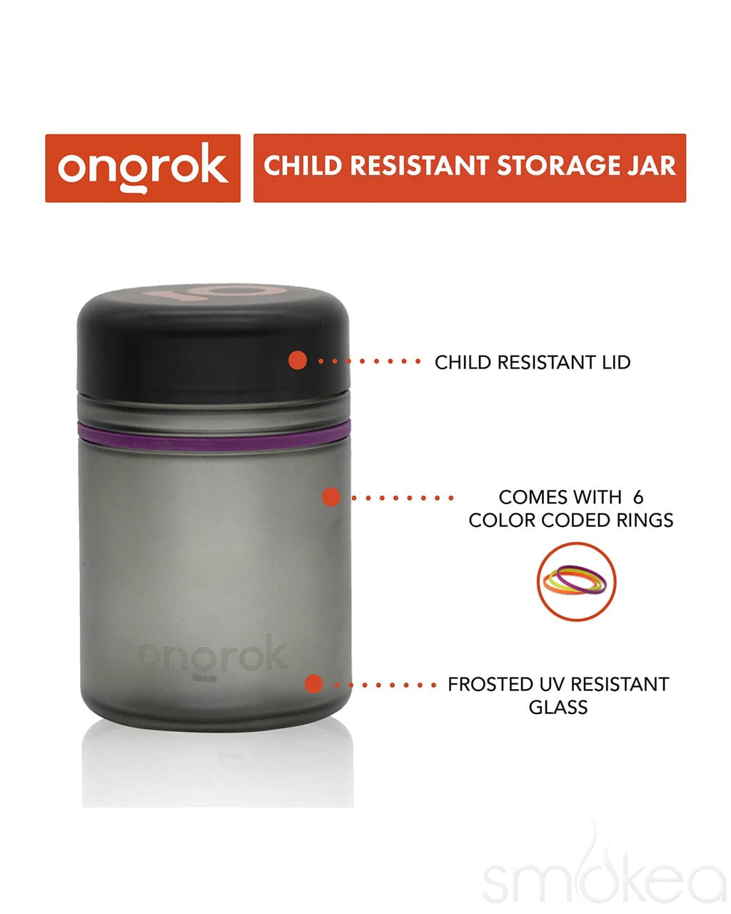ONGROK 500ml Glass Storage Jars (2-Pack)