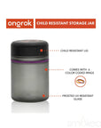 ONGROK 500ml Glass Storage Jars (2-Pack)