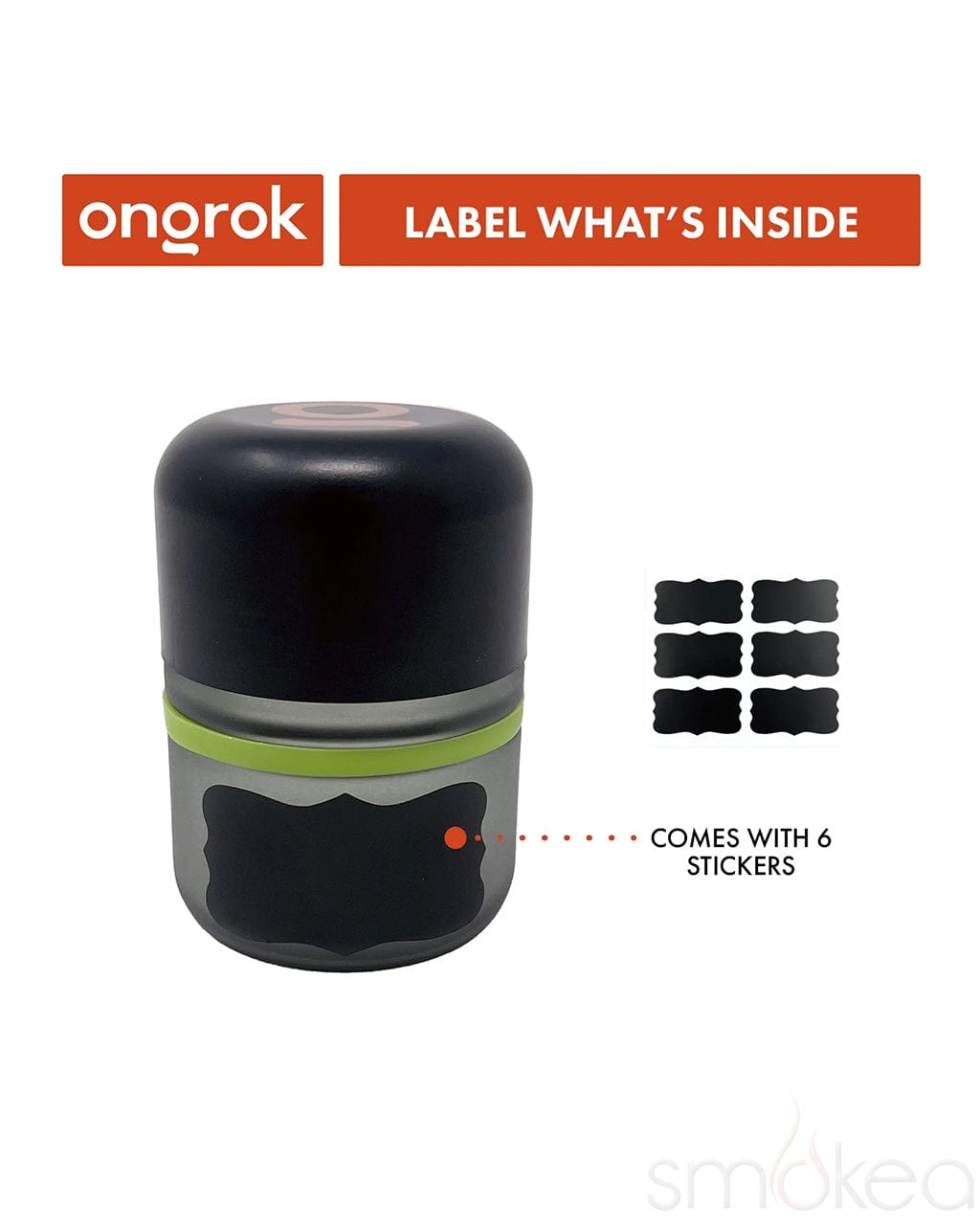 ONGROK 80ml Glass Storage Jars (6-Pack)