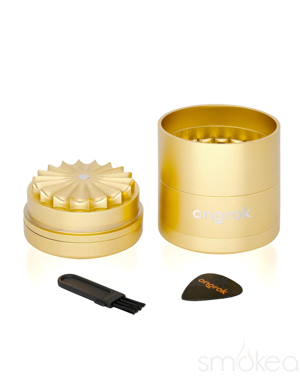 ONGROK Flower Petal Toothless Aluminum Storage Grinder