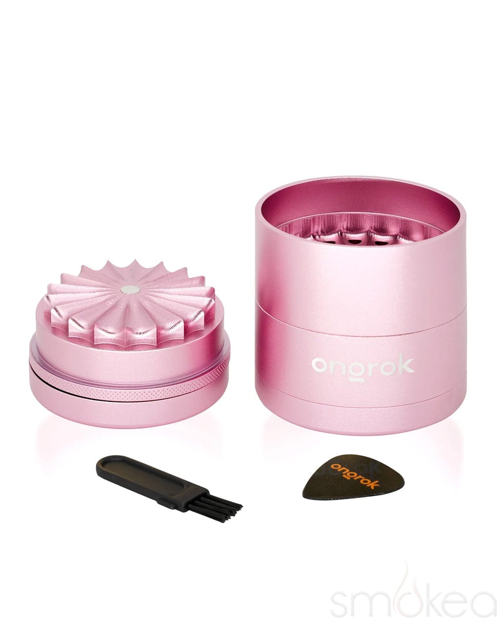 ONGROK Flower Petal Toothless Aluminum Storage Grinder